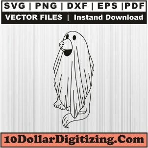 Halloween-Dog-Png,-Ghost-Dog-Vector,-Ghost-Svg-Cut-File-For-Cricut-Silhouette-Printable-Files
