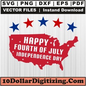 Happy-Fourth-of-July-Independence-Day-Vector,-Patriotic-Png,-Freedom-Svg-Cut-File-For-Cricut-Silhouette-Printable-Files
