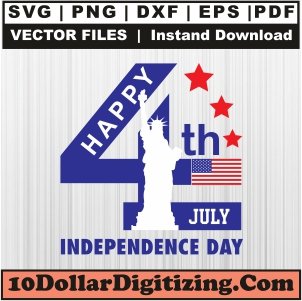 Happy-4th-July-Independence-Day-Png,-Patriotic-Vector,-Fourth-of-July-Svg-Cut-File-For-Cricut-Silhouette-Printable-Files