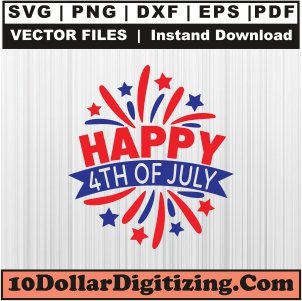 Happy-4th-of-July-Png-Download,-Patriotic-Vector,-Freedom-Day-Svg-Cut-File-For-Cricut-Silhouette-Printable-Files