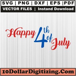 Happy-4th-of-July-Png-Transparent,-Patriotic-Vector,-Fourth-of-July-Svg-Cut-File-For-Cricut-Silhouette-Printable-Files