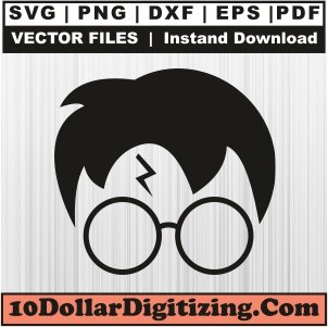 Harry-Potter-Face-Svg,-Harry-Potter-Scar-Glasses-Png-Vector,-Harry-Potter-Svg-Cut-File-For-Cricut-Silhouette-Printable-Files
