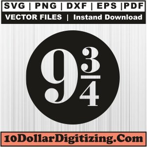 Harry-Potter-Platform-9-34-Svg,-Harry-Potter-Black-and-White-9-34-Platform-Vector-Png-Svg-Cut-File-For-Cricut-Silhouette-Printable-Files