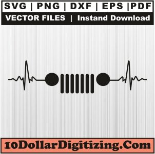 Jeep-Light-Heartbeat-Vector,-Jeep-Png,-Jeep-Car-Svg-Cut-File-For-Cricut-Silhouette-Printable-Files