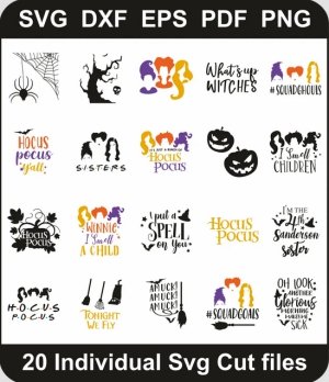 Hocus-Pocus-Svg-Pack,-Halloween-Png-Bundle,-Sanderson-Sister-Svg-Cut-File-For-Cricut-Silhouette-Printable-Files