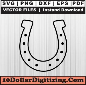Horseshoe-Png,-Horse-Vector,-Horseshoe-Icon-Svg-Cut-File-For-Cricut-Silhouette-Printable-Files