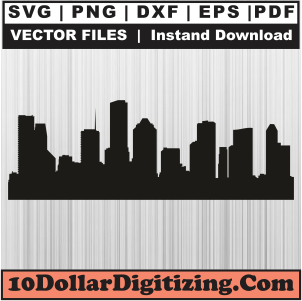 Houston-Tower-Svg,-Houston-Skyline-Png-Vector,-Houston-Svg-Cut-File-For-Cricut-Silhouette-Printable-Files