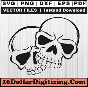 Human-Skull-Svg,-Skull-Head-Png-Vector,-Skull-Svg-Cut-File-For-Cricut-Silhouette-Printable-Files