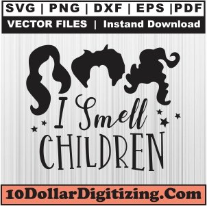 Smell-Children-Svg,-Hocus-Pocus-Png-Vector,-Halloween-Svg-Cut-File-For-Cricut-Silhouette-Printable-Files