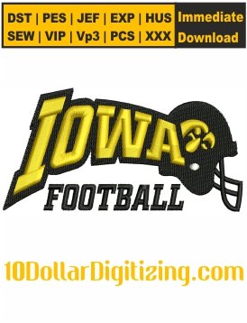 Iowa-Hawkeyes-Football-Embroidery-Designs,-NCAA-Team-Logo-Embroidery-Files,-Sports-Embroidery-Files-Instant-Download