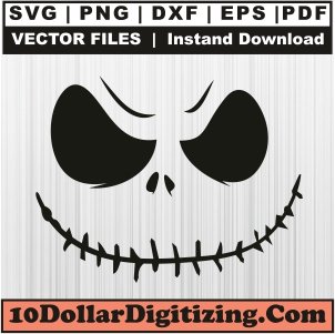Jack-Face-Svg,-Nightmare-Before-Christmas-Png-Vector,-Halloween-Svg-Cut-File-For-Cricut-Silhouette-Printable-Files