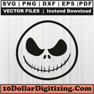 Jack-Skellington-Outline-Face-Svg,-Jack-Face-Png-Vector,-Nightmare-Before-Christmas-Svg-Cut-File-For-Cricut-Silhouette-Printable-Files