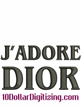 Dior Logo Embroidery Design  Dior Machine Embroidery Patterns