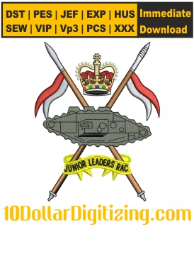 Junior-Leaders-Royal-Armoured-Corps-Embroidery-Design