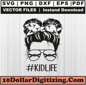 Karate-Mom-Messy-Bun-Png,-Mom-Kide-Life-Vector,-Sports-Svg-Cut-File-For-Cricut-Silhouette-Printable-Files