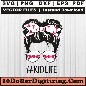 Karate-Mom-Messy-Bun-Svg,-Mom-Kidelife-Png-Vector,-Game-Day-Svg-Cut-File-For-Cricut-Silhouette-Printable-Files