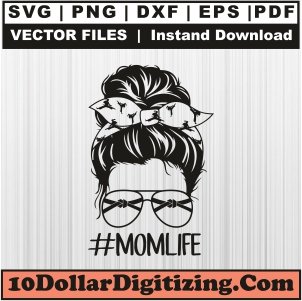 Karate-Mom-Messy-Bun-High-Resolution-Png,-Karate-Mom-Vector,-Sports-Svg-Cut-File-For-Cricut-Silhouette-Printable-Files