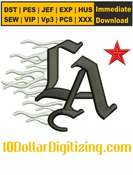 LA-3D-Flame-Puff-Last-Black-Color-is-Only-3D-Puff-Embroidery-Design