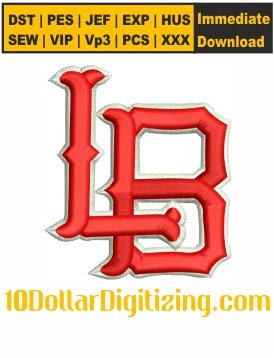 LB-3D-Puff-Logo-Embroidery-Design,-LB-Puffy-Foam-Embroidery-Pattern,-Long-Beach-State-Beach-Embroidery-Files-Instant-Download