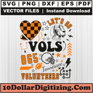 Tennessee-Volunteers-Lets-Go-Vols-865-Svg,-Football-Png-Vector,-Sports-Svg-Cut-File-For-Cricut-Silhouette-Printable-Files