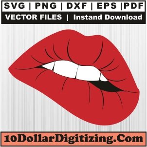 Lip-Bite-Svg,-Lips-Teeth-Png-Vector,-Red-Lips-Svg-Cut-File-For-Cricut-Silhouette-Printable-Files