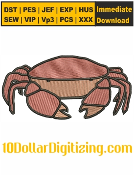 Crab-Machine-Embroidery-Design