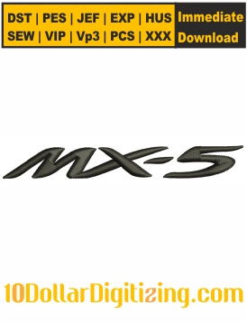 Mazda-MX5-Logo-Embroidery-Design