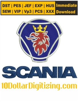 Scania-Logo-Embroidery-Design,-Scania-Truck-Embroidery-Pattern,-Scania-Ab-Embroidery-Files-Instant-Download