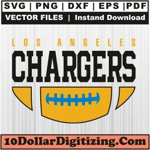 Los-Angeles-Chargers-Football-Team-Svg,-NFL-Png-Vector,-Sports-Svg-Cut-File-For-Cricut-Silhouette-Printable-Files