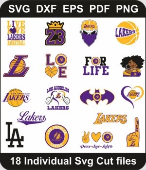 Los-Angeles-Lakers-Logo-Svg-Pack,-LA-Lakers-Png-Bundle,-Basketball-Team--Svg-Cut-File-For-Cricut-Silhouette-Printable-Files