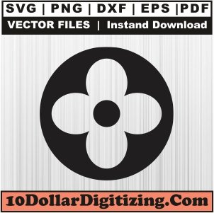 Louis-Vuitton-Flower-Logo-Svg,-LV-Png-Vector,-Brand-Svg-Cut-File-For-Cricut-Silhouette-Printable-Files