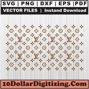 Louis-Vuitton-LV-Pattern-Png,-LV-Seamless-Vector,-LV-Print-Svg-Cut-File-For-Cricut-Silhouette-Printable-Files