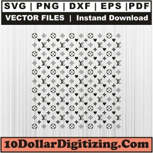 Louis-Vuitton-Lv-For-Pattern-Black-Svg-|-LV-Logo-Png-VectorSvg-Cut-File-For-Cricut-Silhouette-Printable-Files