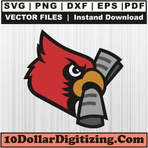 Louisville-Cardinals-Transparent-Svg,-Football-Png-Vector,-NCAA-Svg-Cut-File-For-Cricut-Silhouette-Printable-Files
