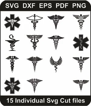 Medical-Caduceus-Svg-Bundle,-Medical-Symbol-Png-Pack,-Medical-Logo-Svg-Svg-Cut-File-For-Cricut-Silhouette-Printable-Files