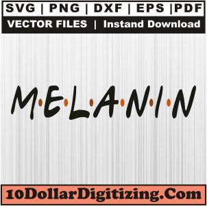 Melanin-Letter-Png-Transparent,-Black-History-Vector,-African-American-Svg-Cut-File-For-Cricut-Silhouette-Printable-Files