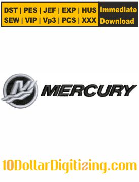 Mercury-Logo-Machine-Embroidery-Design