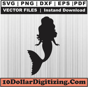 Mermaid-Silhouette-Cutting-Machine-Files,-Mermaid-Png-Vector,-Cute-Mermaid-Svg-Cut-File-For-Cricut-Silhouette-Printable-Files
