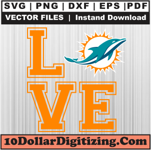 Miami-Dolphins-Love-Svg,-Miami-Dolphins-Png-Vector,-Football-Svg-Cut-File-For-Cricut-Silhouette-Printable-Files
