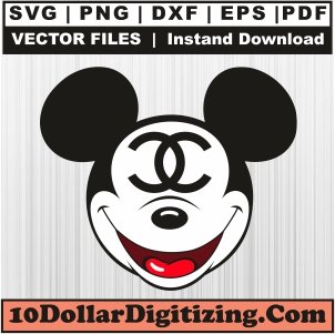 Mickey-Head-Chanel-Svg,-Brand-Logo-Png-Vector,-Chanel-Logo-Svg-Cut-File-For-Cricut-Silhouette-Printable-Files