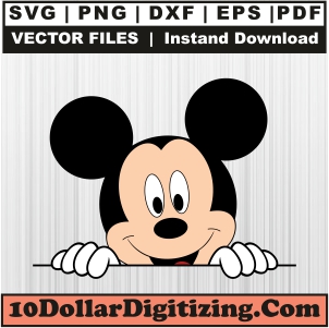 Mickey-Mouse-Black-Printable-Wall-Art,-Mickey-Mouse-Face-Png-Vector,-Disney-Svg-Cut-File-For-Cricut-Silhouette-Printable-Files