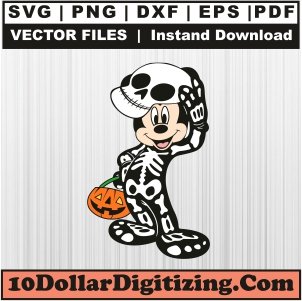 Mickey-Skeleton-Halloween-Svg,-Skeleton-Mickey-Png-Vector,-Halloween-Svg-Cut-File-For-Cricut-Silhouette-Printable-Files