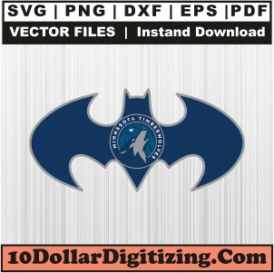 Batman-Minnesota-Timberwolves-Vector,-Basketball-Team-Png,-Batman-Svg-Cut-File-For-Cricut-Silhouette-Printable-Files