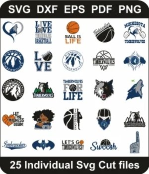 Minnesota-Timberwolves-Svg-Pack,-Basketball-Team-Logo-Png-Bundle,-NBA--Svg-Cut-File-For-Cricut-Silhouette-Printable-Files