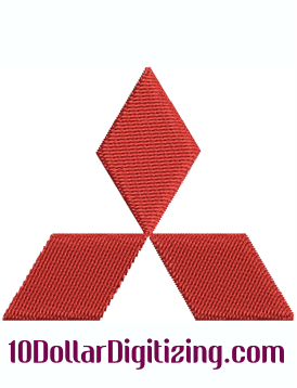 Mitsubishi-Logo-Embroidery-Design