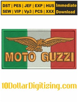 Moto-Guzzi-Logo-Embroidery-Design,-Guzzi-Motorcycle-Symbol-Embroidery-Pattern,-Moto-Guzzi-Bike-Embroidery-Files-Instant-Download-