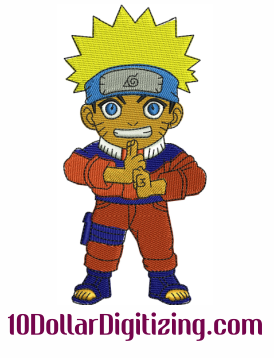 Anime Embroidery Pattern Naruto Time - A.G.E Store