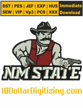 New-Mexico-State-Football-Embroidery-Design,-NCAA-Embroidery-Pattern,-Sports-Embroidery-Files-Instant-Download