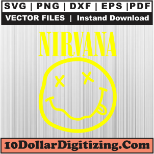 Nirvana-Smiley-Face-Svg,-Nirvana-Png-Vector,-Nirvana-Pop-Smiley-Svg-Cut-File-For-Cricut-Silhouette-Printable-Files