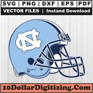 North-Carolina-Tar-Heels-Helmet-Svg,-Football-Png-Vector,-NCAA-Svg-Cut-File-For-Cricut-Silhouette-Printable-Files